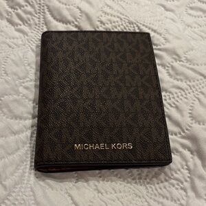 Michael Kors Signature Brown Passport/Card Holder